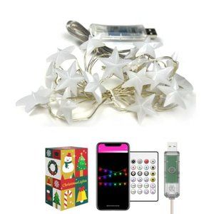 2M Dream color Star Christmas String Lights, App/Remote Control, 20 Stars